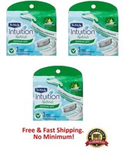 9 Schick intuition Natural Sensitive Razor Blades Shaver Refill Cartridges Plus