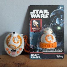 BB-8 Star Wars Pocket Pals Mochila Clip Llavero Nuevo Funciona Borrador Droide Disney