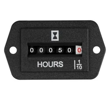 Yooreal Digital Mechanical Hour Meter,for AC 110 to 250V Lawn Mower Generator RV