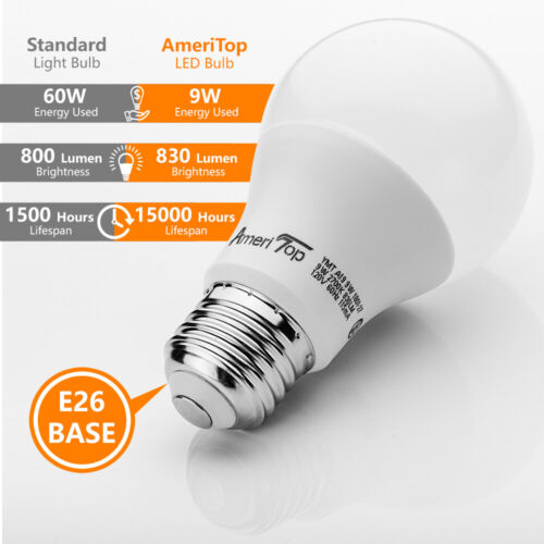 Black Desk Lamp Adjustable Swing Arm 6pack 2700K\3000\K5000 LED Light Bulbs - Picture 11 of 35