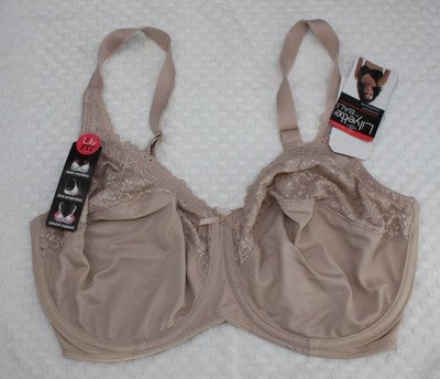 NWT LILYETTE by BALI MINIMIZER underwire BRA 0428 the lily fit BEIGE