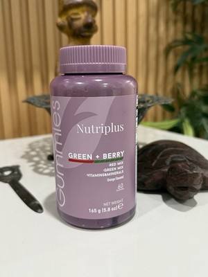 NUTRIPLUS Green + Berry Vitamins & Fiber Gummies