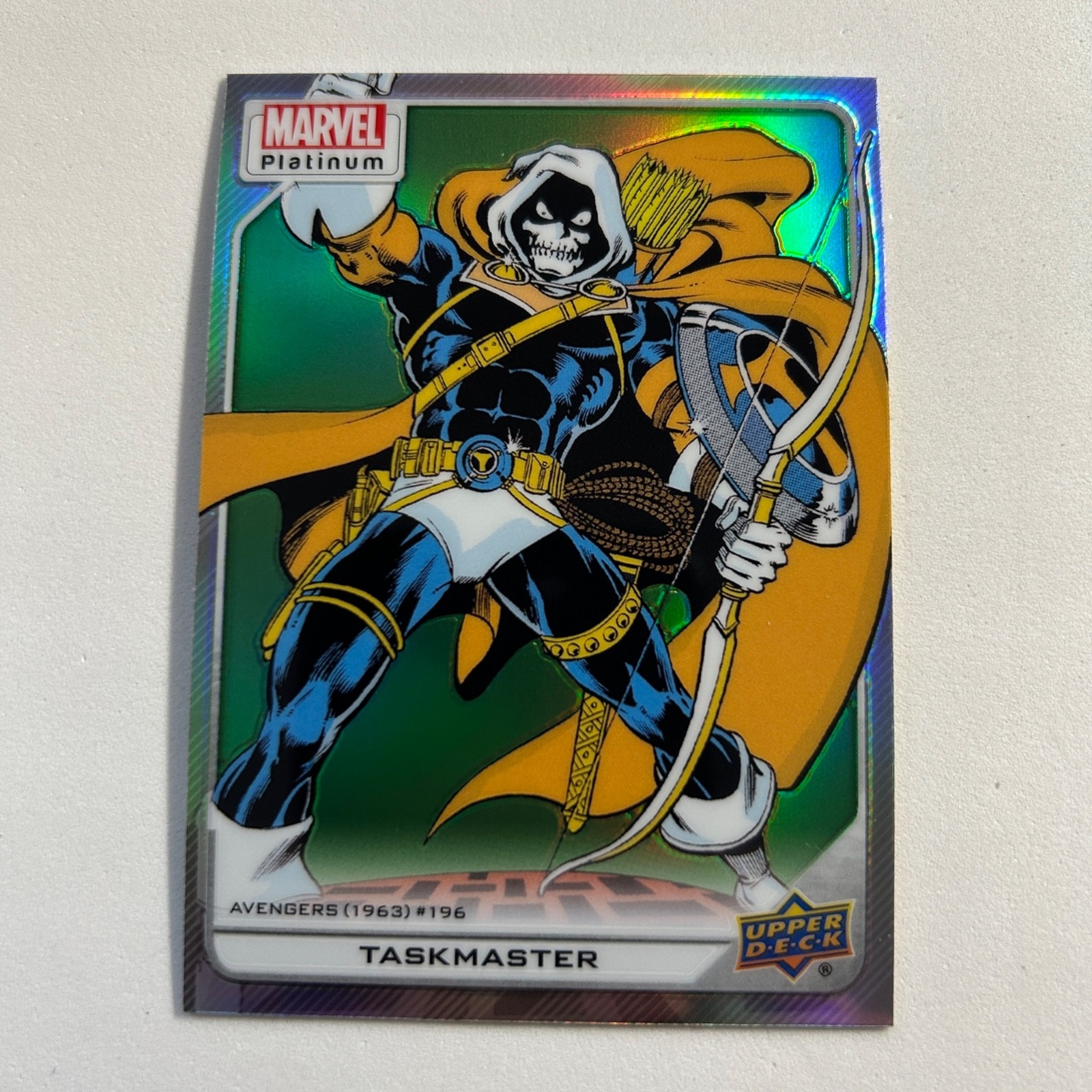 2023 Upper Deck Marvel Platinum Rainbow TASKMASTER #125