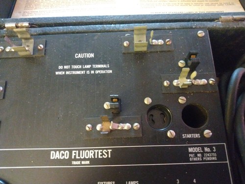 VTG Dayton Acme Daco Fluortest Airplane Aviation Bulb Tester Model No. 3 USA - Picture 6 of 19