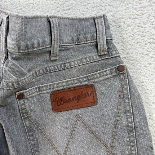 Wrangler Retro Jeans Mens 29x32 Grey Slim Boot Denim Cowboy Western Rodeo Pants - Picture 7 of 8