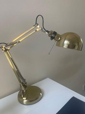 IKEA Forsa Adjustable Brass Desk Lamp – Working – Vintage Style – Lamp Only