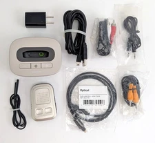 Phonak TVLink II Basestation & ComPilot II with USB Charger, AV and Audio Cables