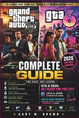 GTA 6 & GTA 5 Komplett Guide : Vice City, Maps & Missionen & Mehr Guide Buch ENG