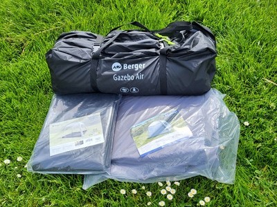 Zeltpavillion Berger Gazebo, Neu, Originalverpackt  mit Boden und Seitenwänden