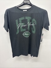 '47 Brand Women's New York Jets Short Sleeve Shirt Black NWT Team NFL Size Sm