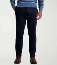 NWT Haggar Men's Comfort Straight Fit Flat Front Flex Cord Pants Dusk 34Wx29L