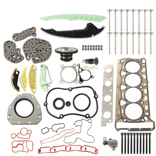 For 2008-2016 Audi A5 A3 Timing Chain Head Gasket Set Intake Exhaust Valves Kit - Picture 3 of 18