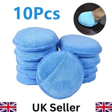 10Pcs Car Microfiber Polishing Pads Wax Applicator Foam Sponge Cleaning Buffer