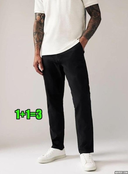 Men Polo Ralph Lauren Trousers Black Cotton S #CHOB