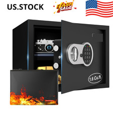 NEW 1.6 Cu Ft Fireproof Digital Safe Box Electronic Keypad Home Office Cash Safe
