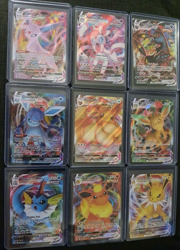 Eeveelution Vmax 9 Karten Komplett Set Pokemon Evolving Skies NM Umbreon Eevee