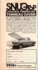Snugtop Tonneau Cover Vintage Magazine Ad Pickup Truck El Camino Ranchero 70s Snugtop Tonneau Cover Vintage Magazine Ad Pickup Truck El Camino Ranchero 70s