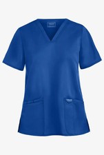 NWOT Cherokee Revolution Royal Short Sleeve Scrub Top With Pockets Size 3XL