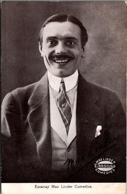 Max Linder Essanay Comedies RPPC Silent Film Star French Actor Postcard