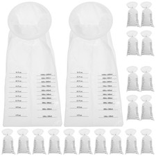 20 Pcs Travel Essential Disposable Sick Bags Plastic Vomit Bags White