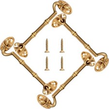 4 Pieces 4  Brass Barn Door Latch Hook Door Lock Hardware Privacy Hook for