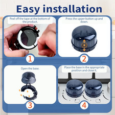 Stove Knob Safety Covers Child Oven Safety Knobs Guard Covers 5 Pcs 8.98X5.43Cm