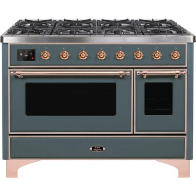 Ilve Majestic II Collection UM12FDNS3BGPLP 48 Inch Freestanding Dual Fuel Range