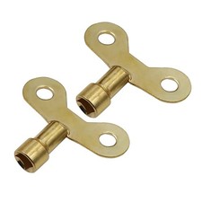 2 X SOLID BRASS RADIATOR BLEED AIR LOCK KEY KEYS PLUMBING EASY GRIP