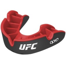 OPRO Silver Level UFC Moldable Mouth Guard Adult (Age 10+), Ufc - Black/Red