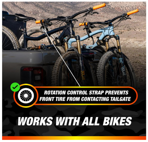 Correa de bombardero MTB almohadilla de puerta trasera resistente bicicleta camión protector desierto camuflaje - Imagen 4 de 8