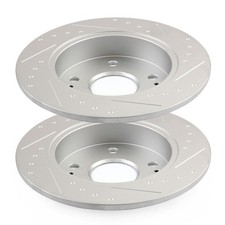260mm Rear Slotted Brake Discs Rotors Fits Acura ILX Honda Civic Coupe Sedan