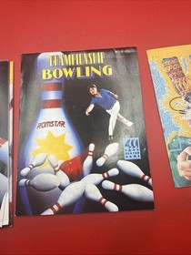 Championship Bowling - 1989 NES Nintendo Game - & Manual - TESTED!