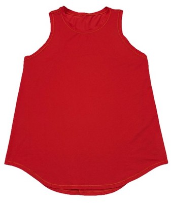Lululemon High Neck Run And Train Tank Top Reflective Red Orange Women's Size 2