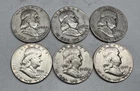 Lot # 1327 - Franklin Half Dollar - 90% Silver - 3.00 Face - Unknown Grade