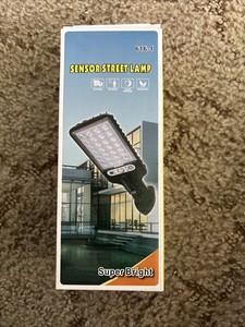 616-4 Super Bright LED Motion Sensor Street Lamp Outdoor Black CE RoHS White