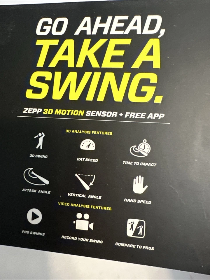 ZEPP Baseball Motion Sensor Wireless Swing Analyzer - Image 4 of 4