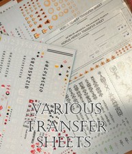 Warhammer 40k and Horus Heresy Transfer Sheets, OOP, Hard to Find Games Workshop