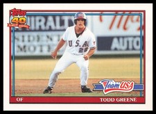 1991 Topps Traded #50T Todd Greene Team USA Baseball Card