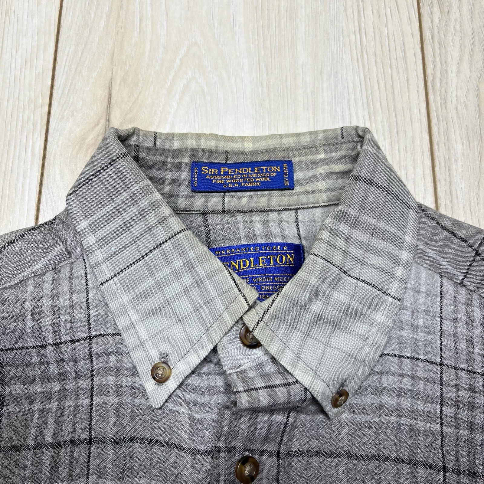 Pendleton Limited Edition Worsted Wool Button Up … - image 5