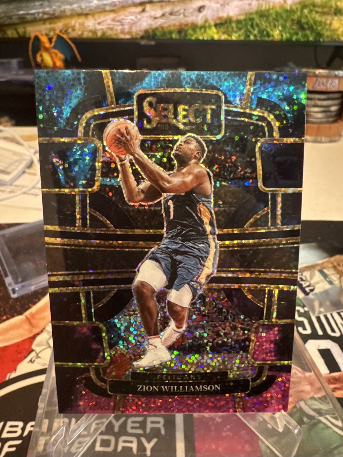 2023-24 Panini Select Concourse Zion Williamson #36 Cosmic Prizm