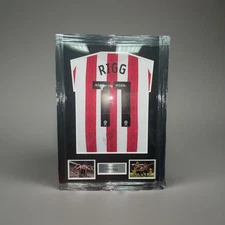 Signed Framed Chris Rigg Sunderland Home Shirt