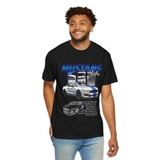 Mustang Shelby Racing Car T-Shirt  Vintage Muscle Car Tee