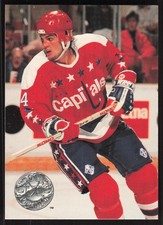 Kevin Hatcher, 1991-92 Pro Set Platinum, #127, Washington Capitals,