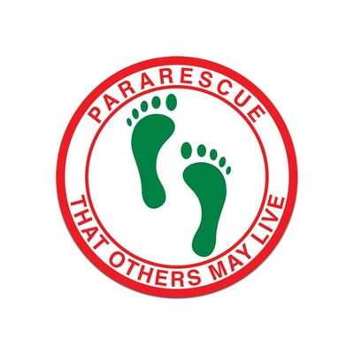 Pararescue Giant Green Feet Sticker Decal