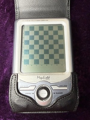 Mephisto Saitek Maestro Pocket Chess Computer Case & Stylus