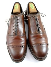 Allen Edmonds "Fifth Avenue" Cap-Toe Oxfords 10 B Dark Chili DAINITE USA 660N
