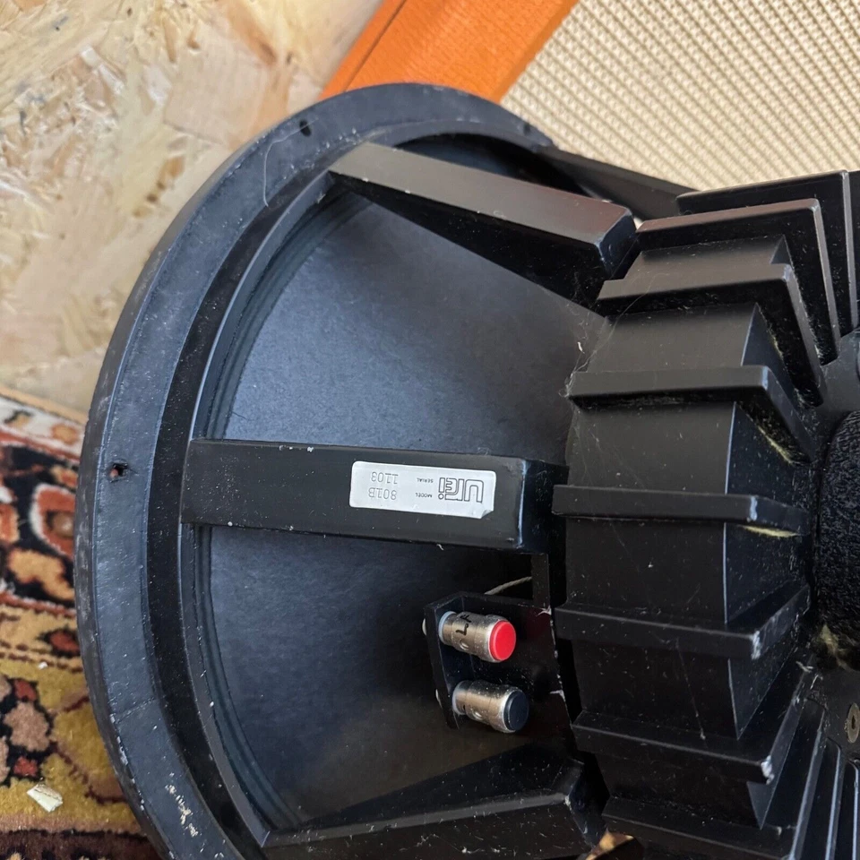 Par 2x Driver de Alto-falante Vintage Anos 80 Altec Lansing Urei EUA 801B 15 com 2425H JBL - Imagem 4 de 4