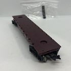 Marx #5545 O Gauge CB&Q Flatcar Maroon With Metal Load Holder Bar — photo 3