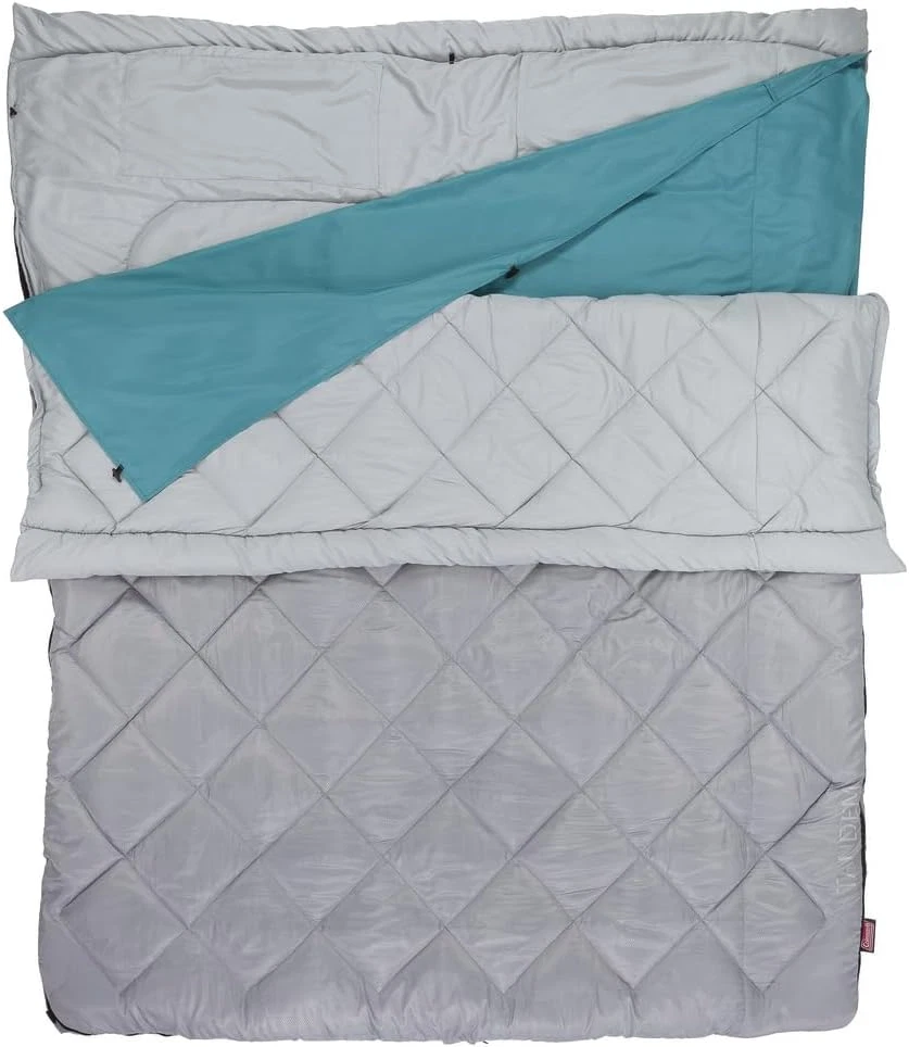 Queen Size XL Double Sleeping Bag - 3-Layer Comfort, Machine Washable
