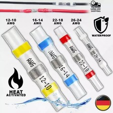 Stoßverbinder für Elektroinstallation, Kabelverbinder Set Schrumpf ,Löt, Quetsch